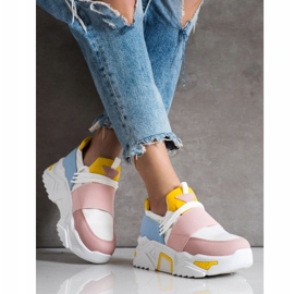 SHELOVET Šarene tenisice na platformi bijela višebojan 1