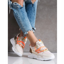 SHELOVET Tenisice s leopard printom smeđa 1