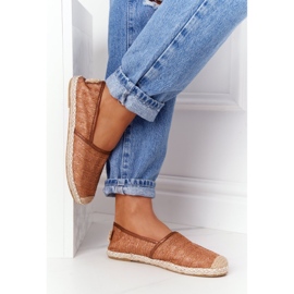 Espadrile na slamnatom potplatu Lu Boo smeđa 1