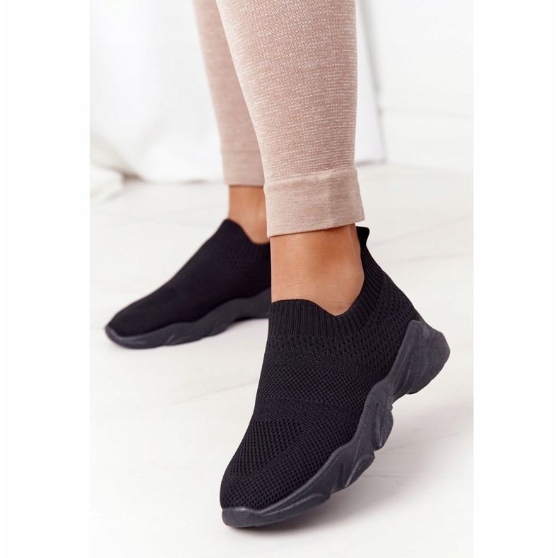 PS1 Ženske sportske cipele Slip-on Black Yoga Class crna 1