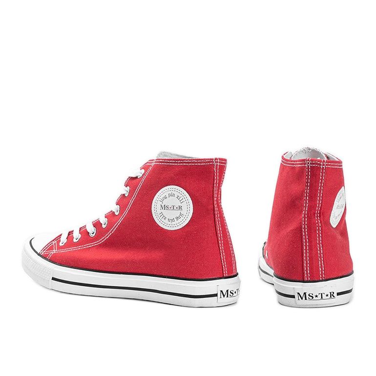 Perry muške crvene tenisice do gležnja crvena 1