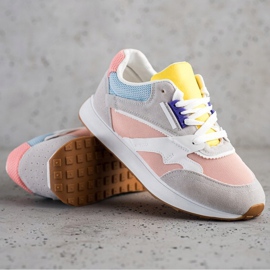 SHELOVET Šarene sportske cipele ružičasta višebojan 1