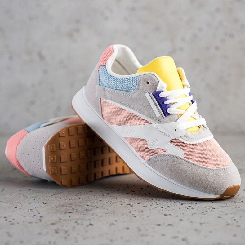 SHELOVET Šarene sportske cipele ružičasta višebojan 1