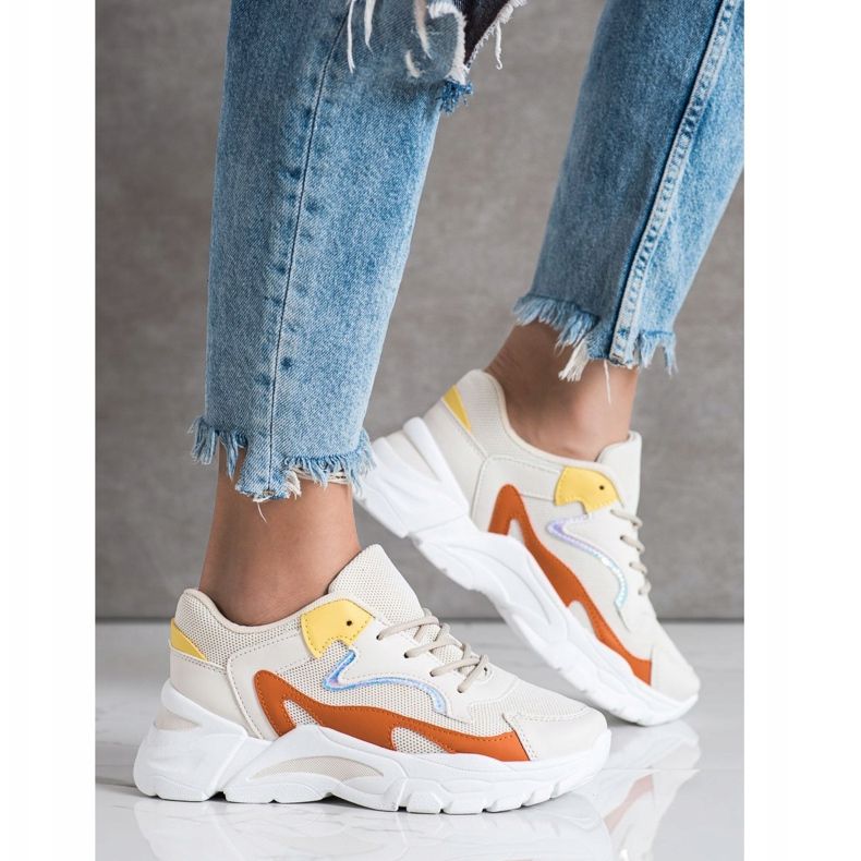 SHELOVET Ležerne bež tenisice višebojan 1