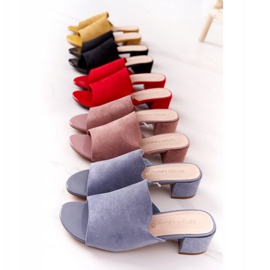 Papuče od antilopa na peti Sergio Leone KL313 Žuta žuta boja 1