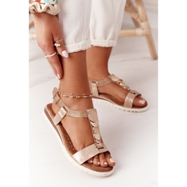 PE1 Ravne sandale s ukrasima od Milton bakra bakar 2