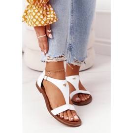 Ženske kožne sandale Nicole 2648 bijele bijela 2