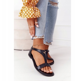 Ženske kožne sandale Nicole 2648 Crna 2