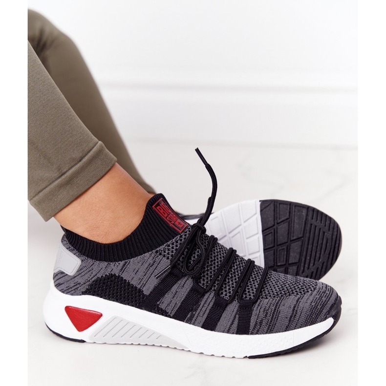 Ženske sportske cipele Memory Foam Big Star HH274532 Tamnosiva bijela 1