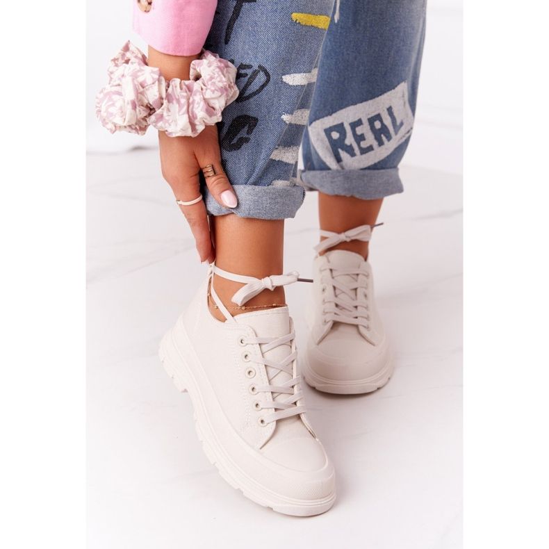 Ženske tenisice Bež Vrijeme putovanja na velikim potplatima 2