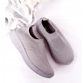 EVE Dječje sportske cipele Slip-On Grey School Trip siva 1