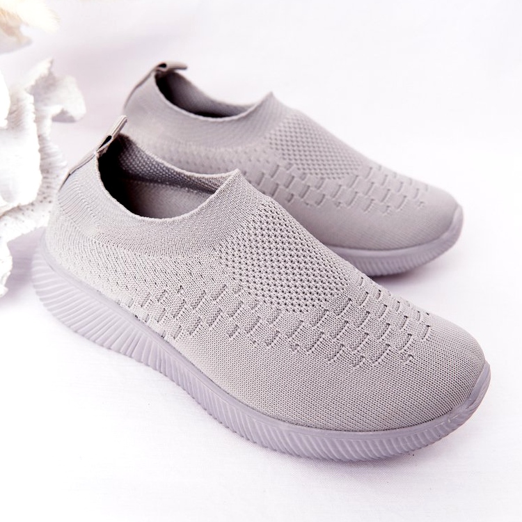 EVE Dječje sportske cipele Slip-On Grey School Trip siva 2