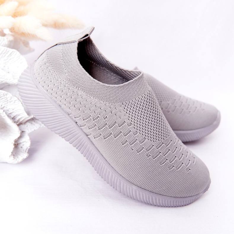 EVE Dječje sportske cipele Slip-On Grey School Trip siva 3