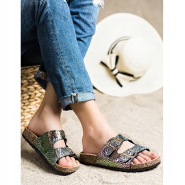 SHELOVET Papuče s Holo efektom crno 2