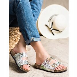 SHELOVET Papuče s Holo efektom srebro siva višebojan 1