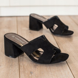 VINCEZA Papuče crna 2