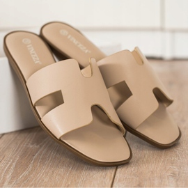 Ležerne bež VINCEZA papuče 2