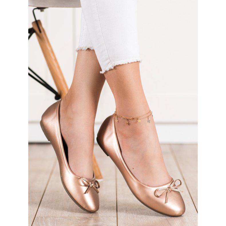 Diamantique Klasične balerine zlatni 1