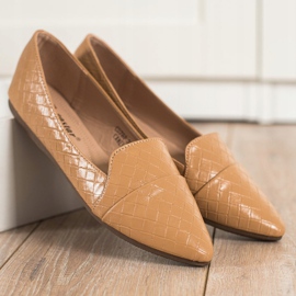 Seastar Modne balerinke s eko kožom smeđa 2