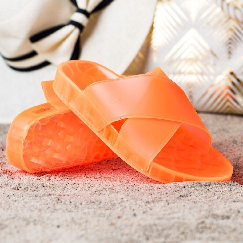 SHELOVET Modne gumene papuče naranča 1