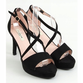 Crne 9R31 Crne sandale na platformi crno 1