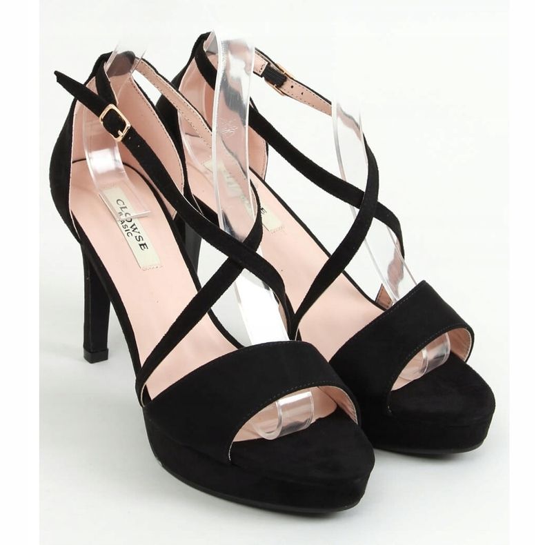 Crne 9R31 Crne sandale na platformi crna 1