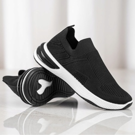 SHELOVET Ažurne tenisice na klizanje crna 1