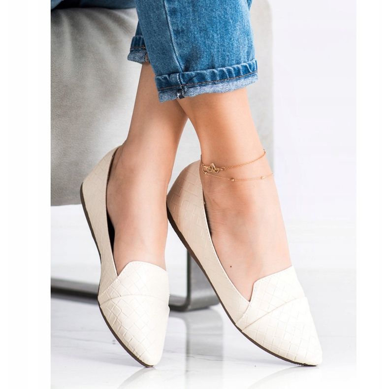 Seastar Modne balerinke s eko kožom bež 1