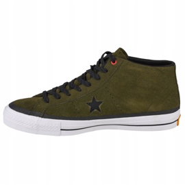 Cipele Converse One Star Pro Suede Mid M 153474C crno zelena 1