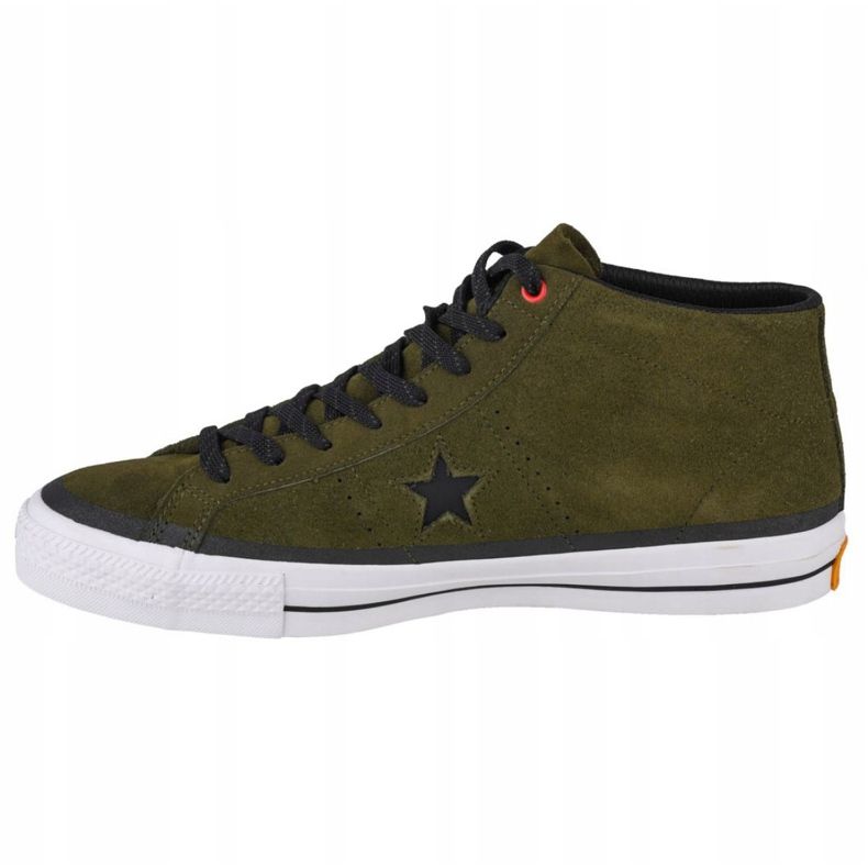 Cipele Converse One Star Pro Suede Mid M 153474C crno zelena 1