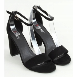 Crne sandale na post AF03P Black crno 1