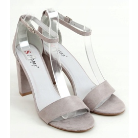 Sive sandale na post AF03P Sivo siva 1