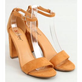 Sandale na post devi AF03P Camel smeđa 1