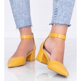 Senfski šatlovi na bloku Lindsey žuta boja 1