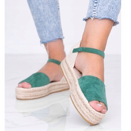 Zelene sandale na platformi Pearl River zelena 1