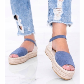 Plave sandale na platformi Pearl River plava 1