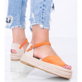 Narančaste sandale na platformi Pearl River 1