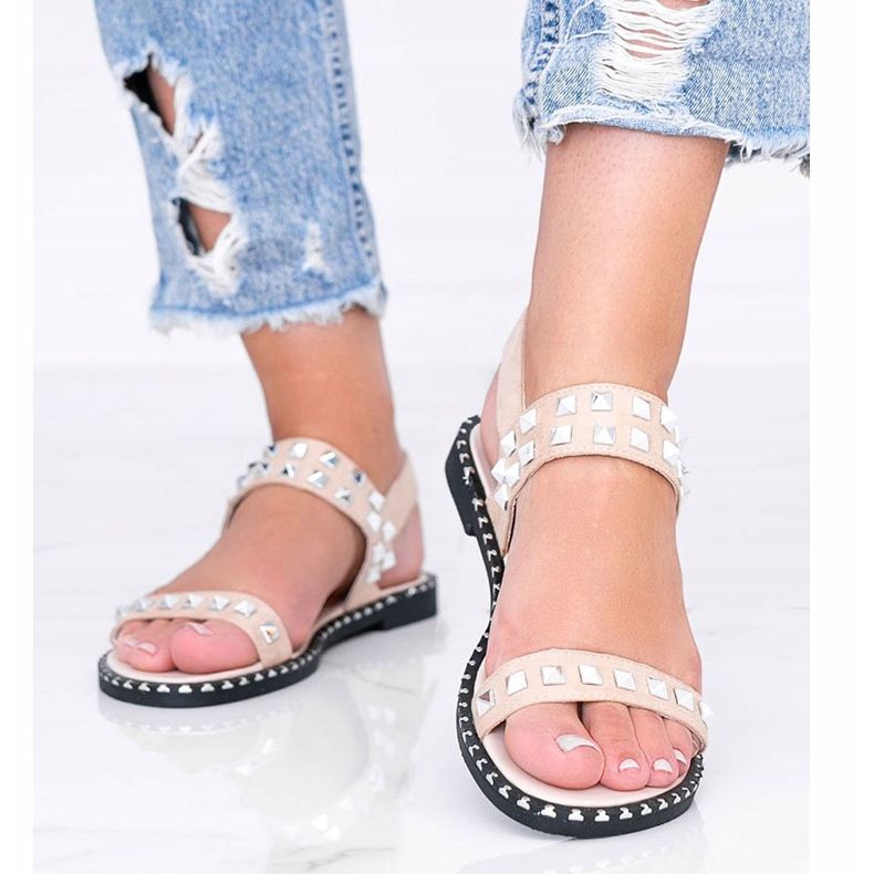 Bež sandale s Thelma vijcima 1