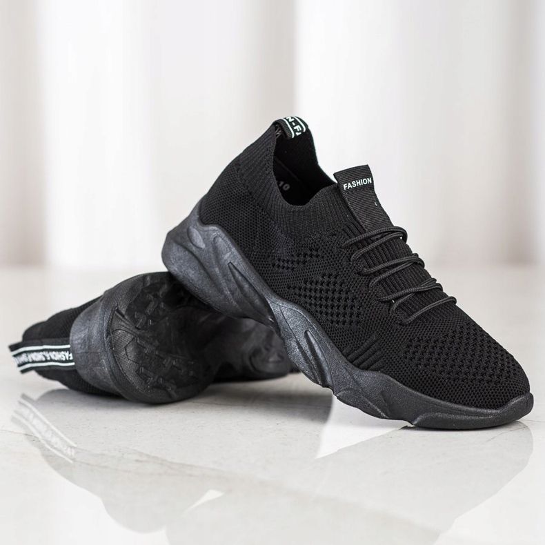 SHELOVET Klizne sportske cipele crno 1