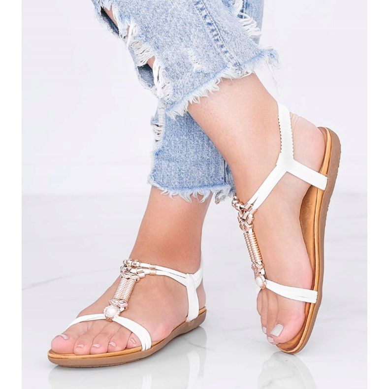 Ženske bijele sandale Liva bijela 1