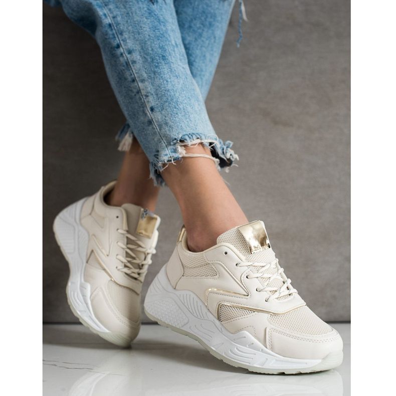 SHELOVET Elegantne tenisice smeđa 2