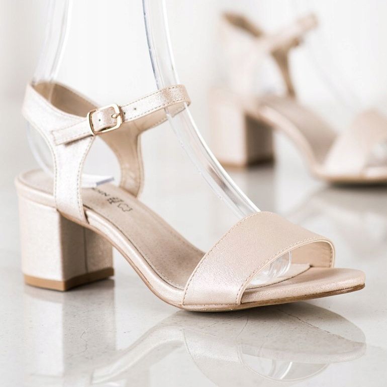 Goodin Udobne sandale na šanku zlatni 1