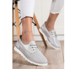 Goodin Kožne ažurne cipele višebojan zlatni 1