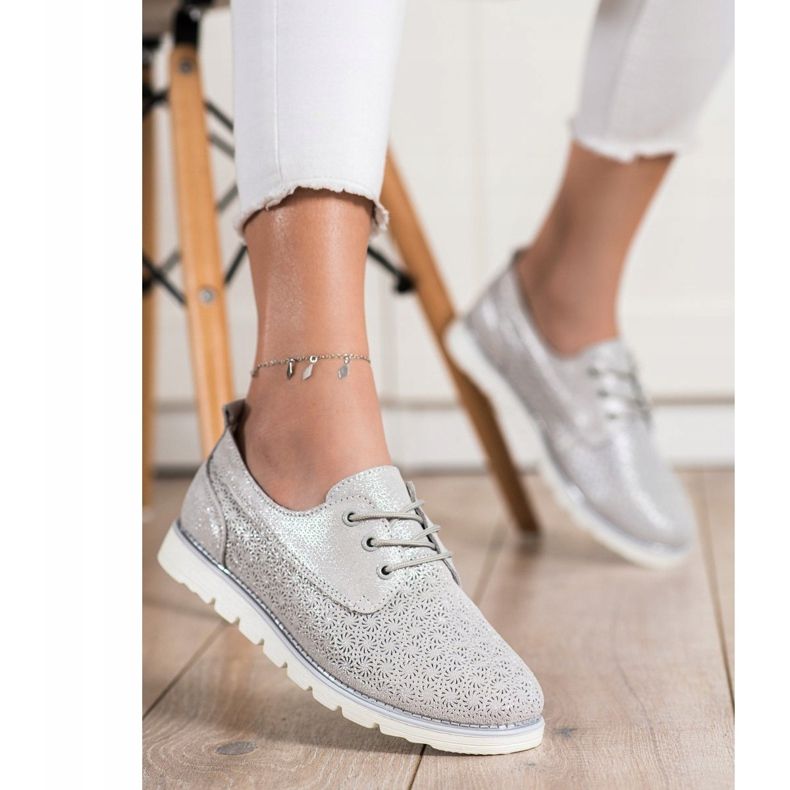 Goodin Kožne ažurne cipele višebojan zlatni 1