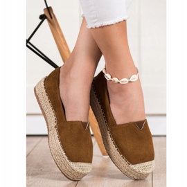 Primavera Espadrile na platformi smeđa 1
