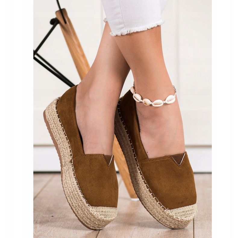 Primavera Espadrile na platformi smeđa 1