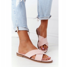 Ženske velur ružičaste papuče Edesa ružičasta 2