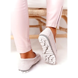 Kožne mokasine ekološke kvalitete Rio Flore Bež siva 4