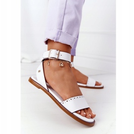 Kožne sandale Big Star HH274722 Bijele bijela 1