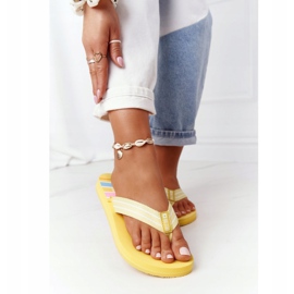 Ženske japanke Big Star HH274A055 Žuta žuta boja 2